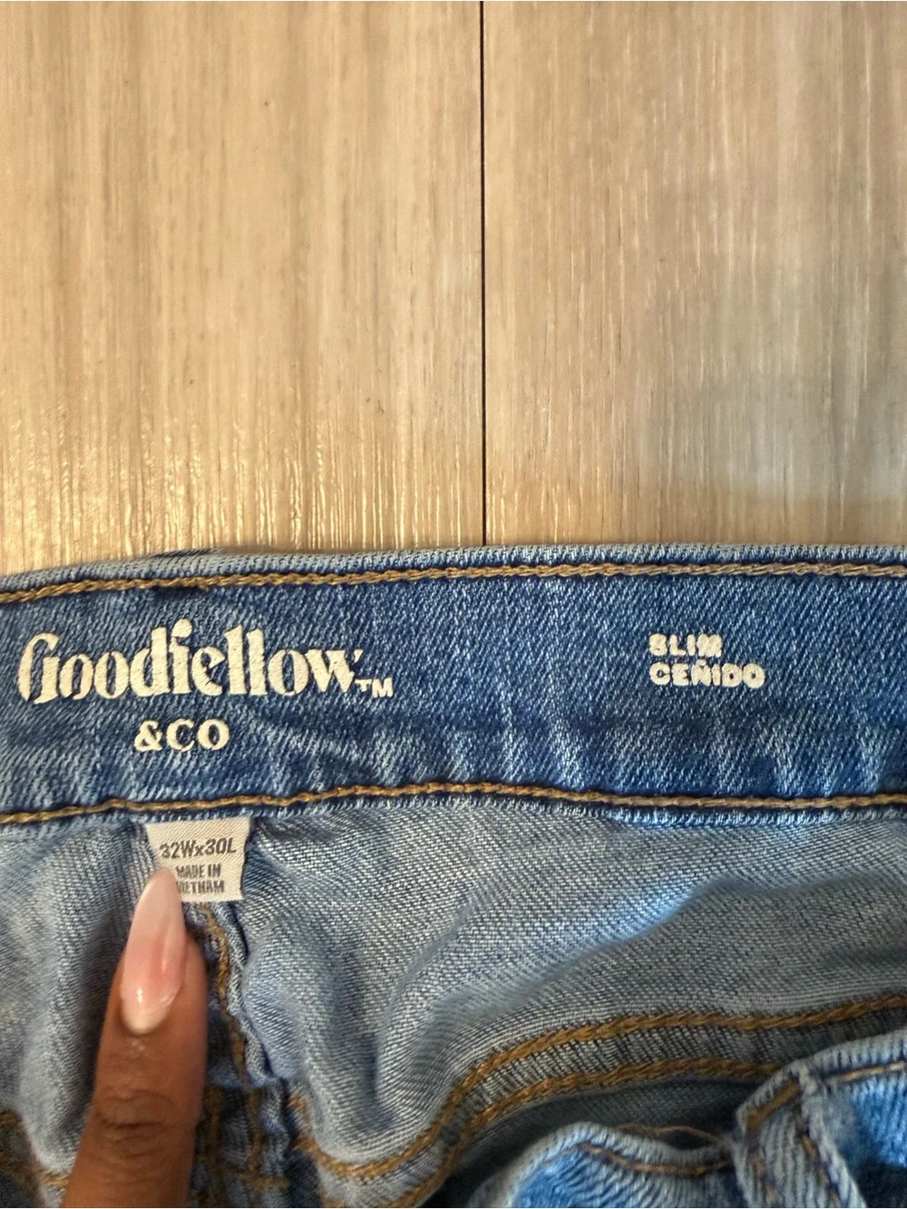 Goodfellow & Co Light Blue Slim Straight Jeans
